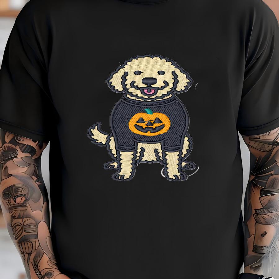 Spooky Doodle Y Download (4 Inch) T-shirt