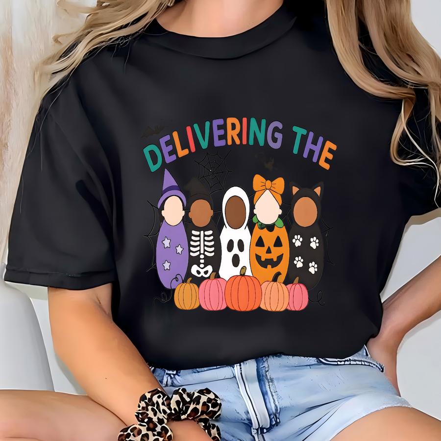 Halloween Labor And Delivery Nurse Shirt,cute Fall Labor And Delivery Shirts,halloween Ld Nurse Tshirt,fall Labor And Delivery,gift For Her T-shirt