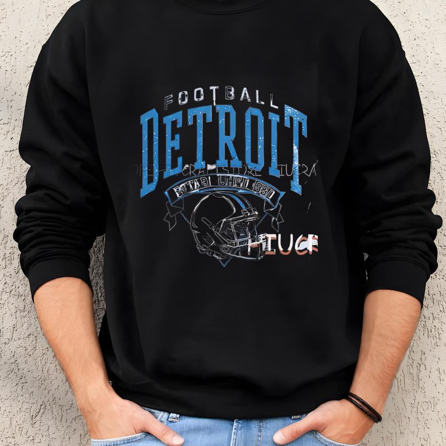 Vintage Detroit Football Toddler Tee, Retro Toddler Tee,detroit Football Youth Shirt , Kids Graphic Tee, Football Toddler Sweatshirt