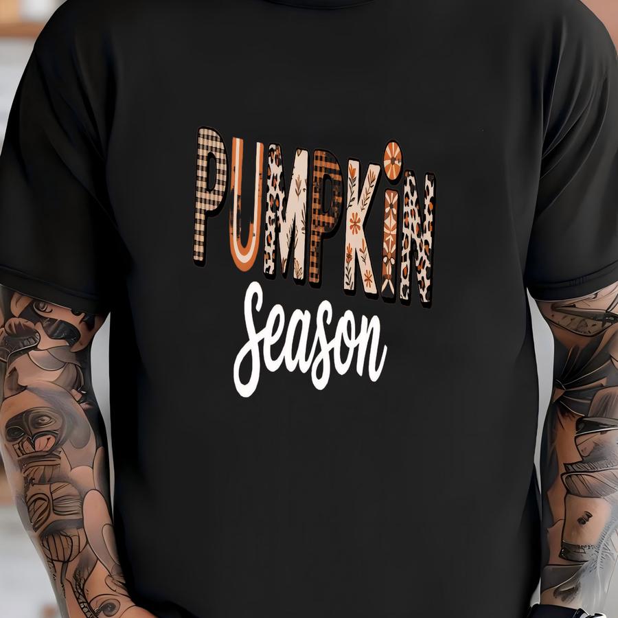 ® Pumpkin Season Hoodie, Cute Pumpkin Patch Shirt, Girly Halloween Gift, Fall Women Gift T-shirt