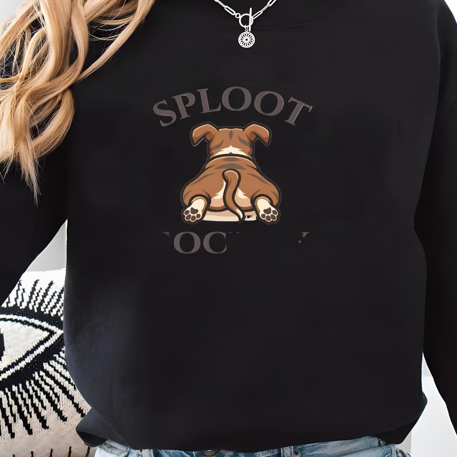 Sploot Society Vintage Pitbull T-shirt, Funny Pit Bull Tee, Dog Frog Leg Pose Top, Tee For Dog Moms And Dog Dads Sweatshirt