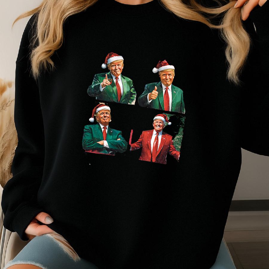 Santa Shirt, Christmas Shirt, Santa Tee,republicans Xmas Tee,make Xmas Great Again Sweatshirt