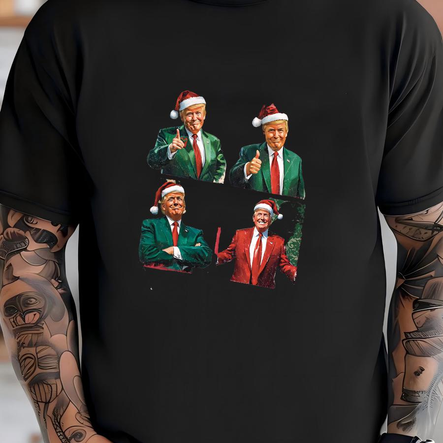 Santa Shirt, Christmas Shirt, Santa Tee,republicans Xmas Tee,make Xmas Great Again T-shirt
