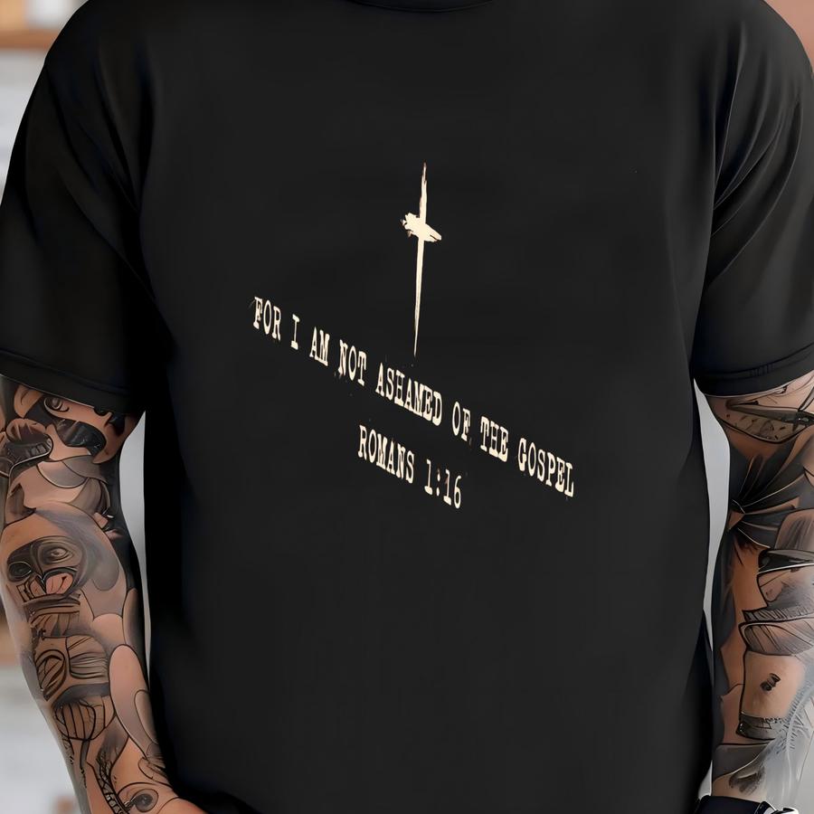 Christian Faith Clothing Gospel Message Cross Design Religious Shirt For Worship Bible Verse Gospel Tshirt Youth Minister Church Wear Faith T-shirt