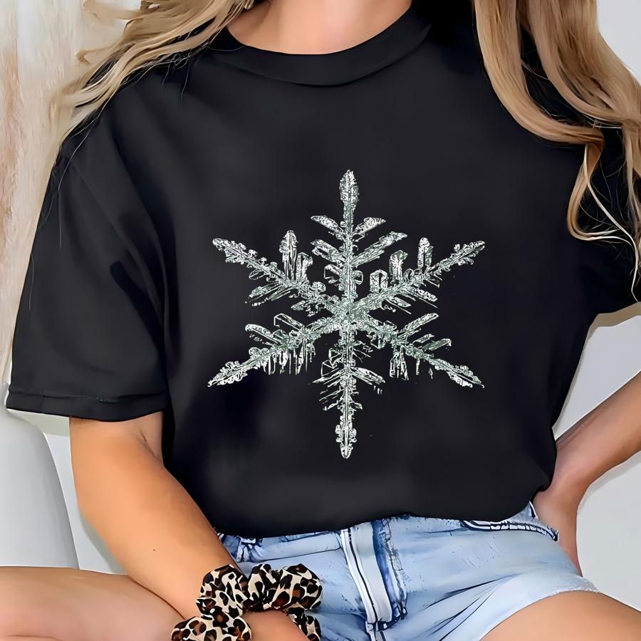 Snowflake Christmas Hoodie: Winter Christmas Gift T-shirt