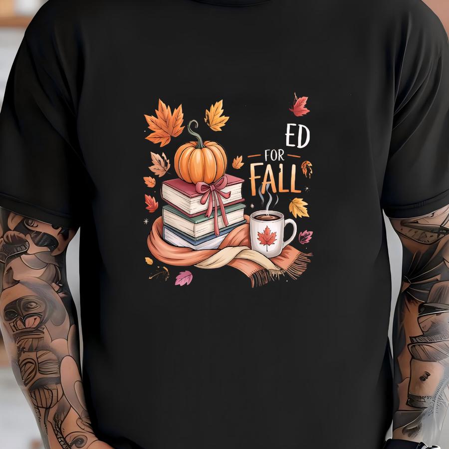 ® All Booked For Fall Shirt, Book Lover Hoodie, Autumn Reading T Shirt, Cozy Season Shirt, Bookish Shirt, Bookish Fall Gift T-shirt