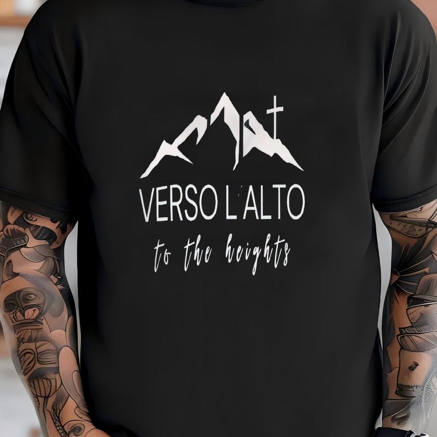 Verso L’alto Fce Hoodie: Catholic Hiking Sweatshirt - Saint Pier Giorgio Frassati T-shirt