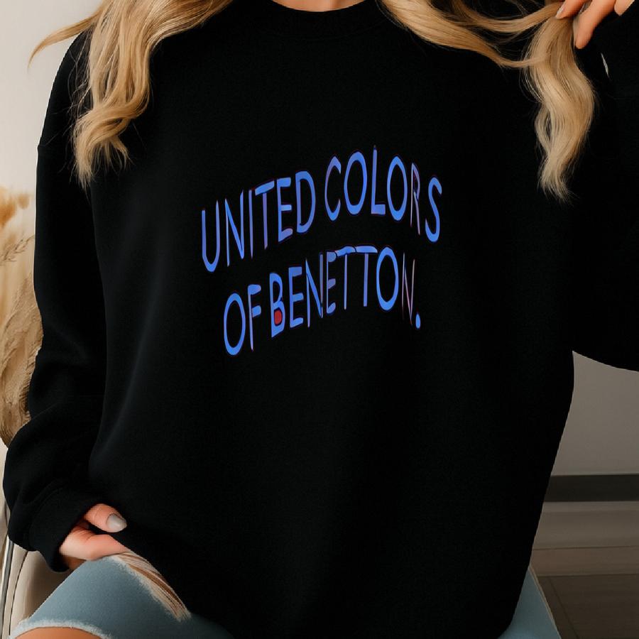 Vintage United Colors Of Benetton Red Sweatshirt United Colors Of Benetton Spell Out Logo Pullover Benetton Sweater Xl Sweatshirt