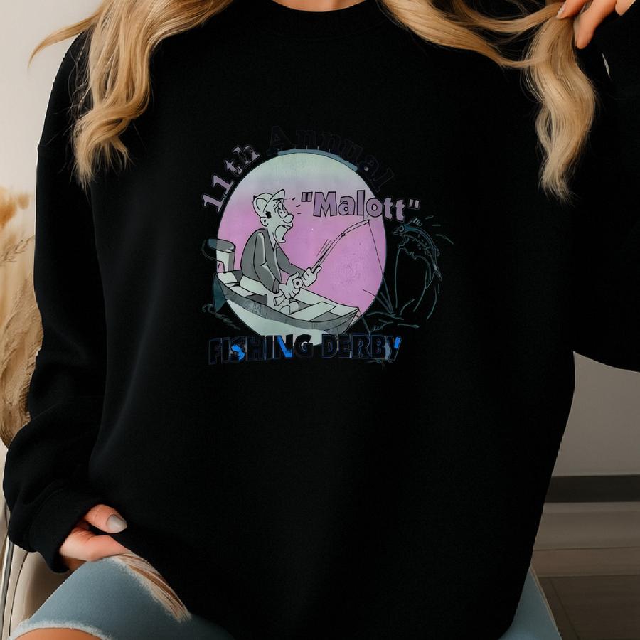Vintage 90s Outdoor Outfitters Sweatshirt Fish Crewneck Great American Sweater Pullover Lake And Timber Fish Print Logo Green Medium Sweatshirt