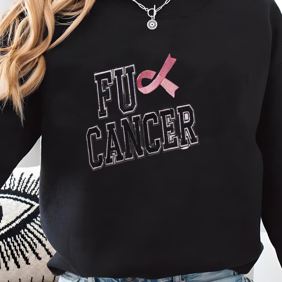Cancer Sweatshirt: Unisex Cotton-blend, Awareness Support Sweatshirt