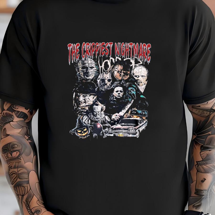 Vintage Halloween Hoodie: The Crippiest Nightmare, Gildan 5000 T-shirt