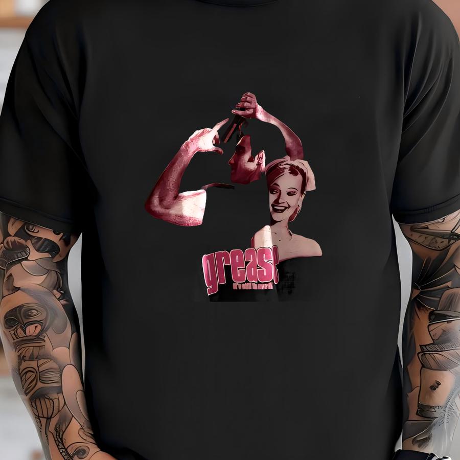 Vintage 2000’s Y2k Grease Musical Black Graphic Tee Shirt - Large T-shirt
