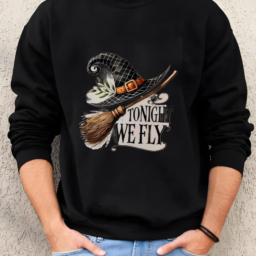 Tonight We Fly Halloween Trick Or Treat Canvas Tee | Custom Candy Sweatshirt