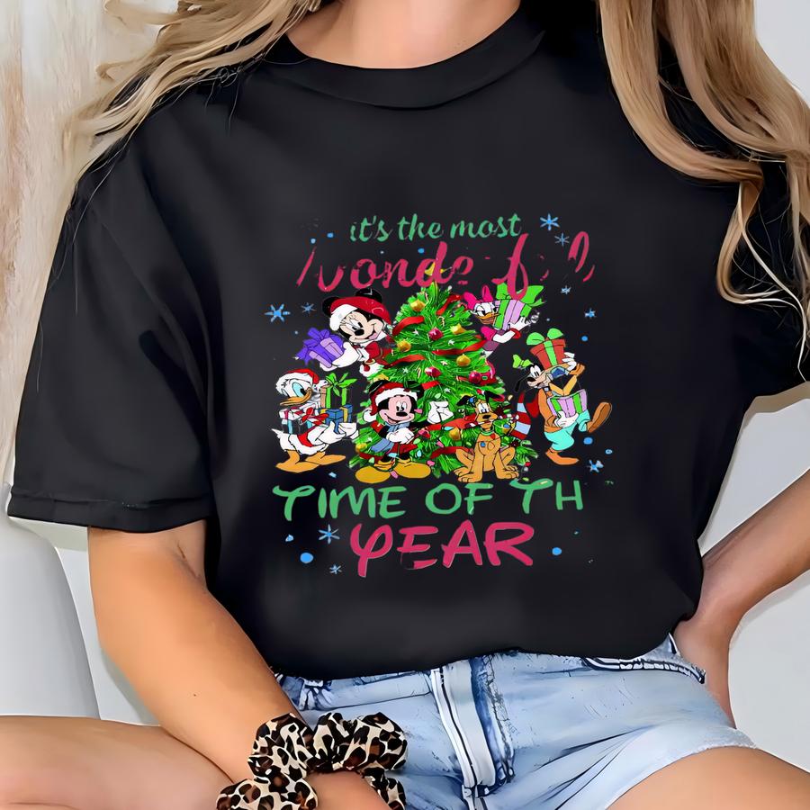 Vintage It's The Most Wonderful Time Of The Year Christmas Shirt, Cartoon And Friends Christmas Party 2025 T-shirt
