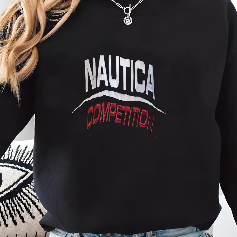 Vintage 90s Nautica Compeon Sweatshirt Half Zipper Fce Jumper Pullover Made In Usa Sweatshirt