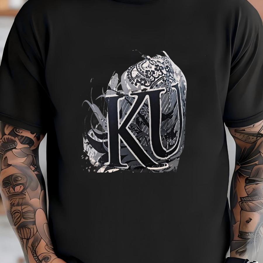 Vintage Kansas University Jayhawks Fitted Hat Cap 90s Ku White Flat Bill Ncaa T-shirt