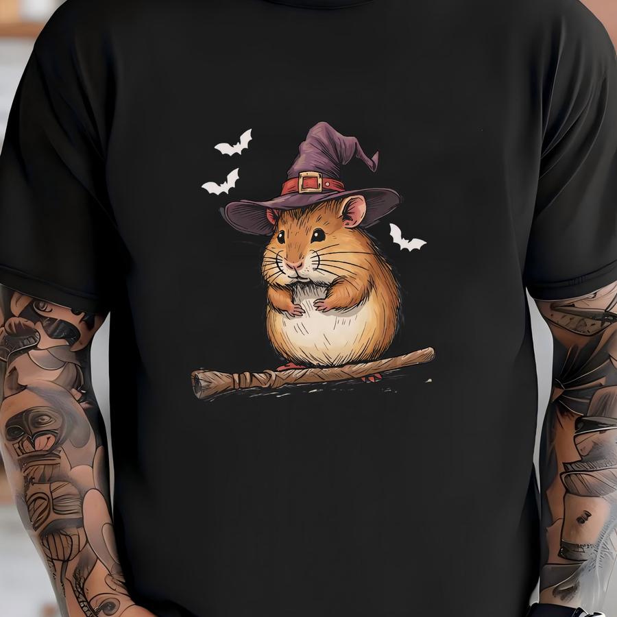 Hamster Shirt Halloween Shirt Hamster Fall Shirt Halloween Tshirts Hamster Halloween Shirts Witch Shirt Halloween Costume T-shirt