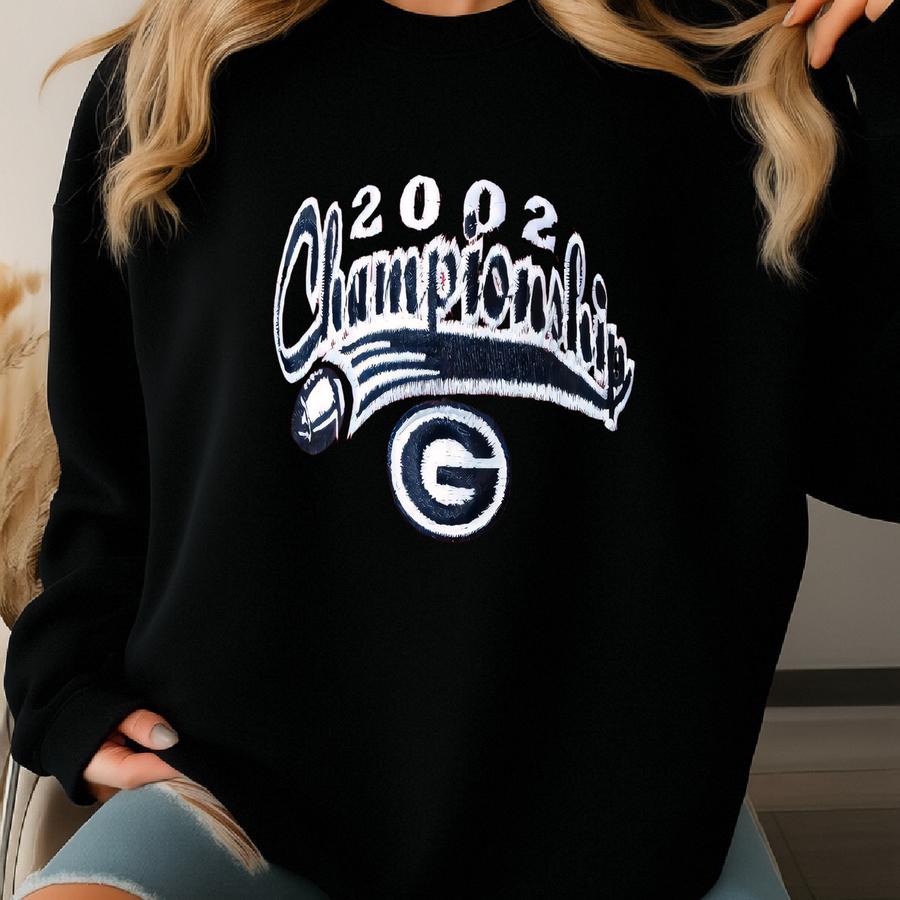 Vtg Georgia Bulldogs 2002 Sec Championship Strapback Hat Red G College Football Sweatshirt