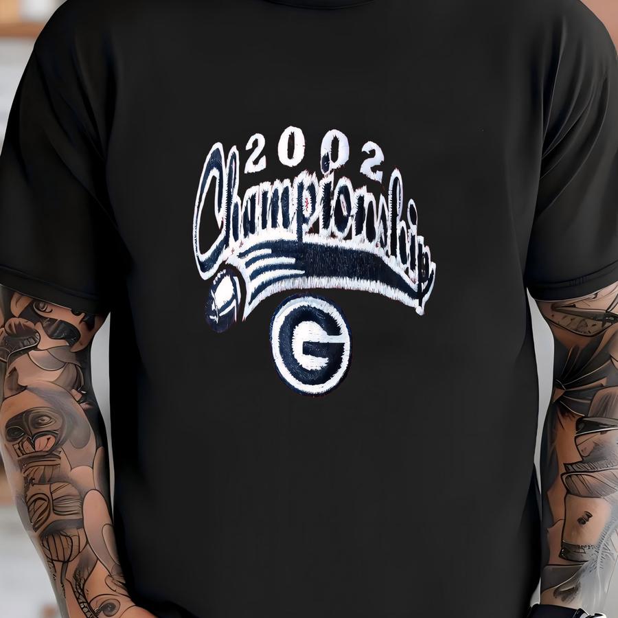 Vtg Georgia Bulldogs 2002 Sec Championship Strapback Hat Red G College Football T-shirt