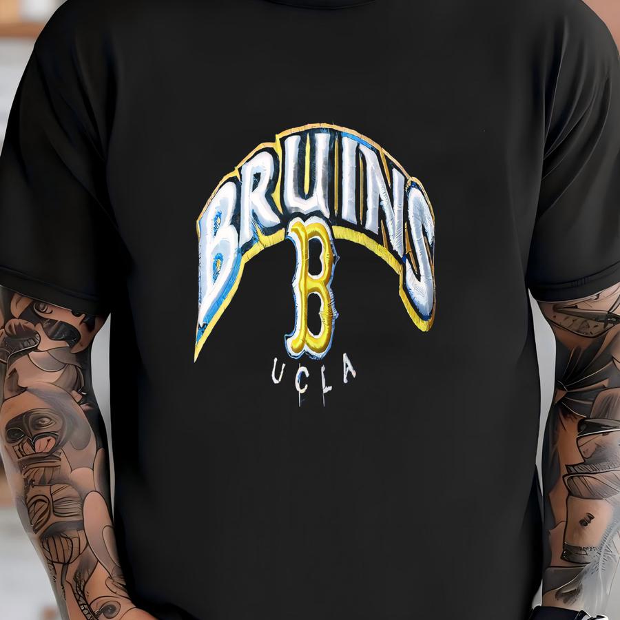 Vtg Ucla Bruins Strapback Hat Cap Blue Yellow Wool 90s College Preppy California T-shirt