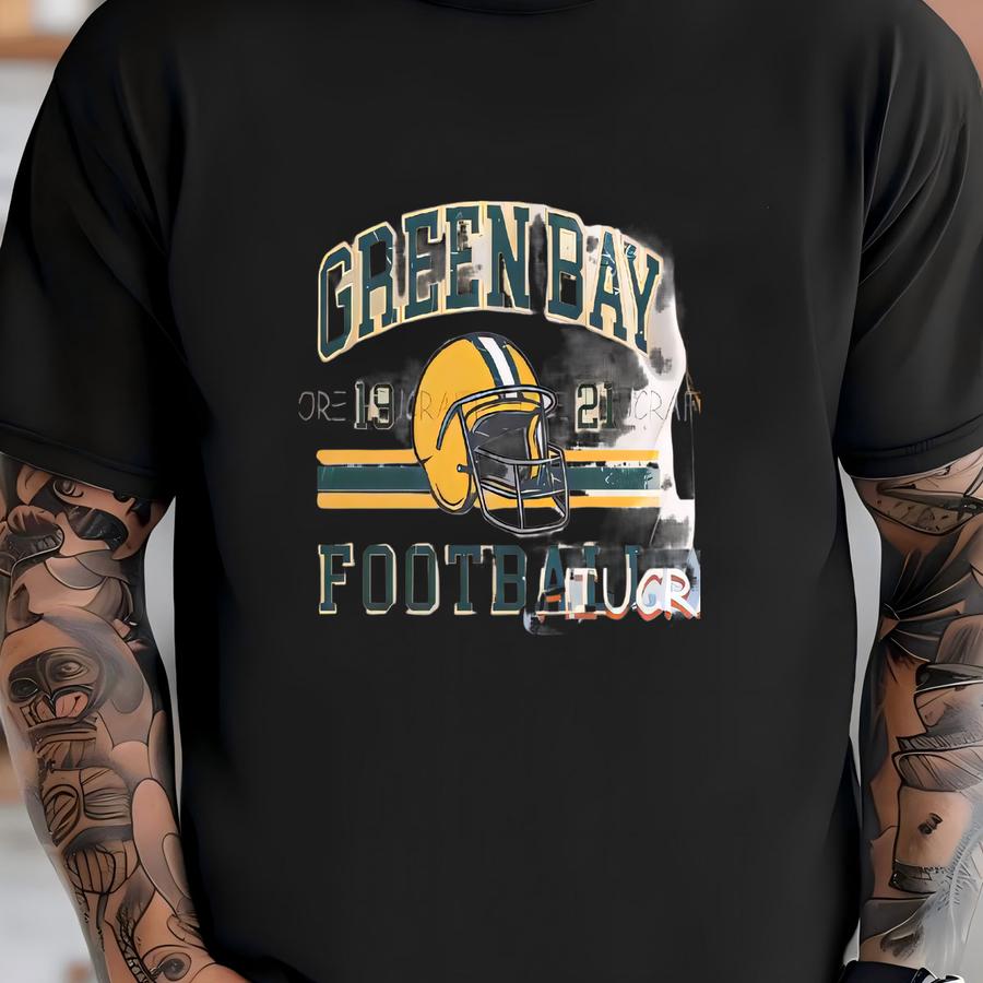 Vintage Green Bay Football Toddler Shirt, Green Bay Football Youth Tshirt, Custom Name Number Gift,retro Game Day Kids Tee T-shirt