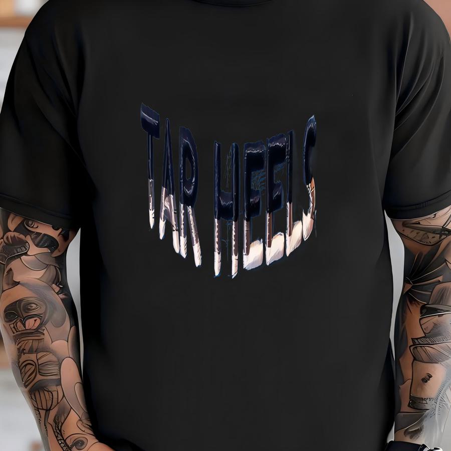 Vtg North Carolina Tar Heels Strapback Hat Cap Blue Unc Ncaa Retro T-shirt