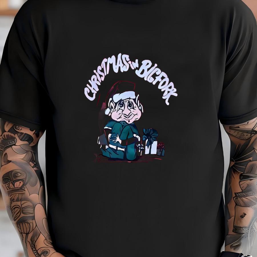 Vintage Christmas In Bigfork Crewneck Sweatshirt Size L T-shirt