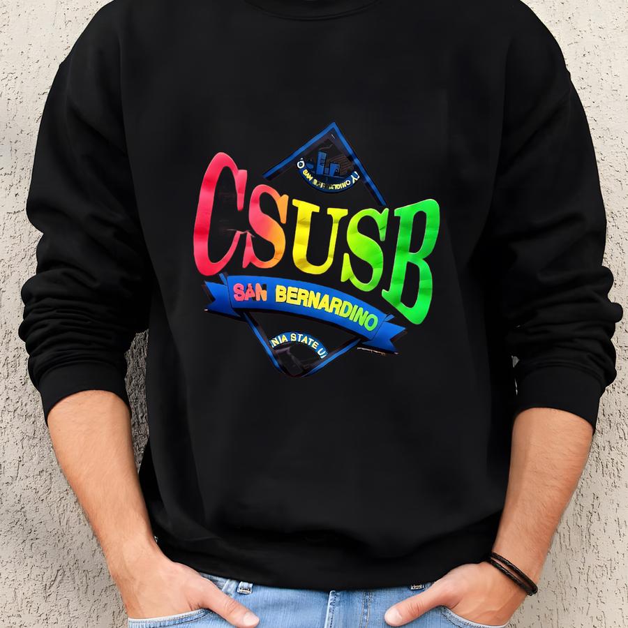Vintage 90’s Csusb California State San Bernardino Custom Dyed Crewneck Sweatshirt Medium Sweatshirt