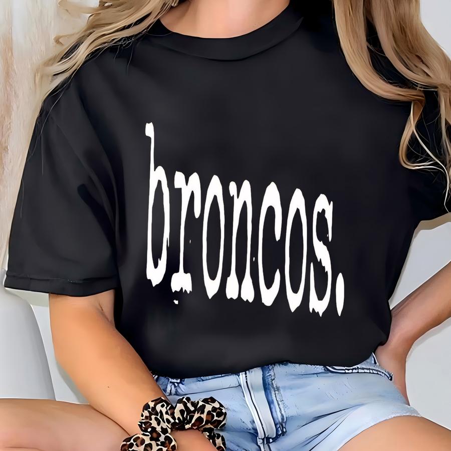 ® Broncos Mascot Shirt, Retro Broncos Mascot Tee, Broncos Game Day Shirt, Vintage College Broncos Team Spirit Pride Apparel T-shirt