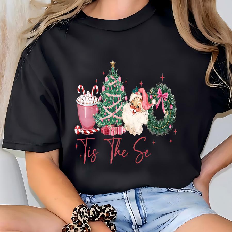 Tis The Season Sweatshirt, Christmas Tis The Season Sweatshirt, Merry Christmas Shirt, Christmas Sweatshirt, Cute Winter Hoodie T-shirt