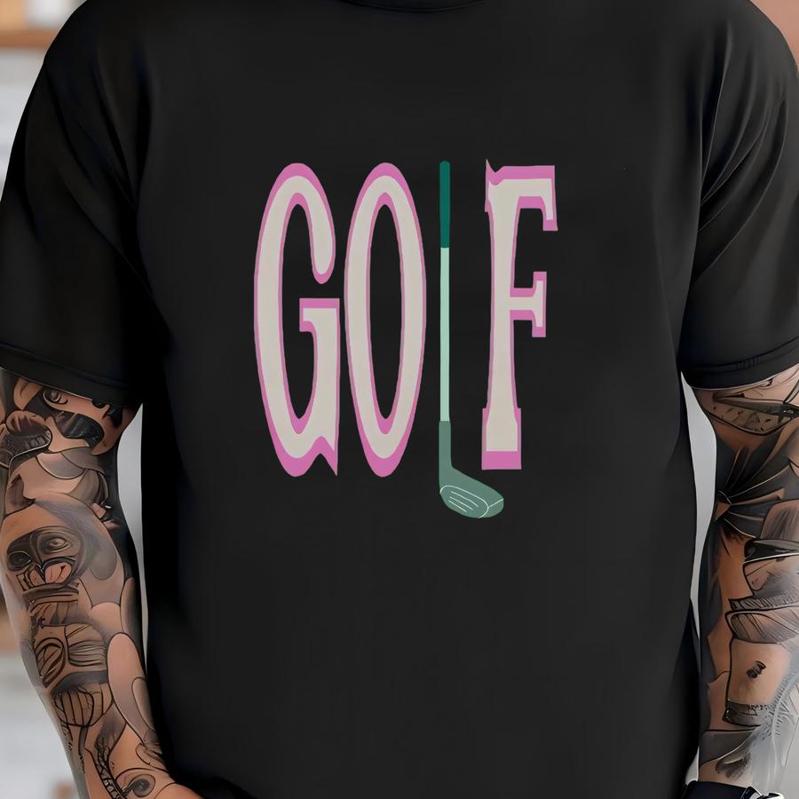 Cotton Golf Sweatshirt Girl Golf Golf Girlie Sweatshirt Sweatshirt Women Golf Golf Outfit Pink Graphic Casual Sport Style Golf T-shirt