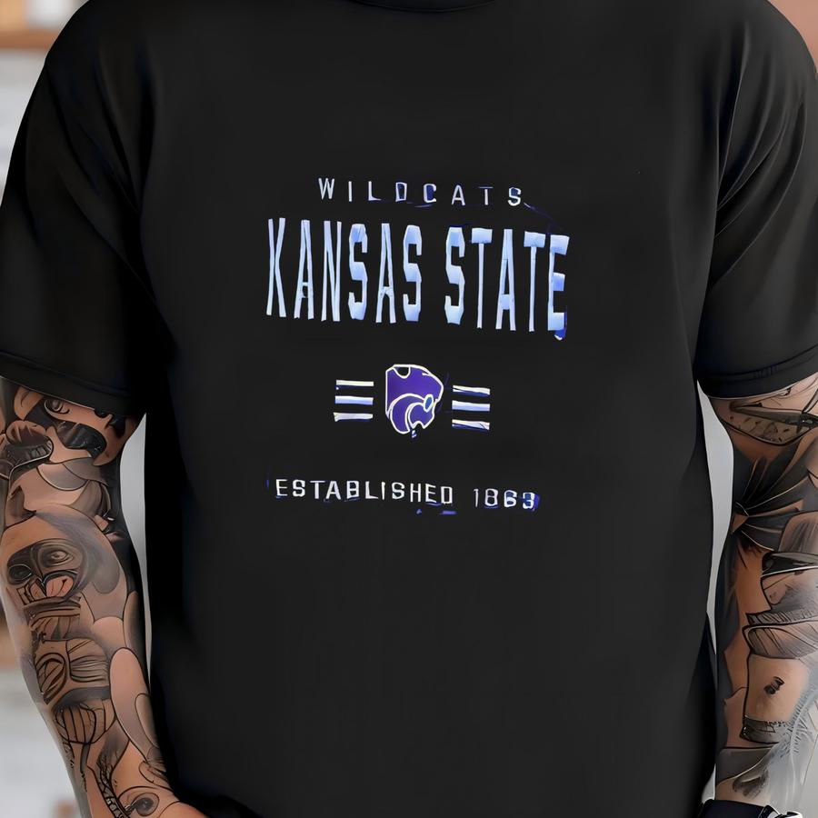 Vintage 90’s Kansas State Wildcats University Crop Top Tee T Shirt Medium/large T-shirt