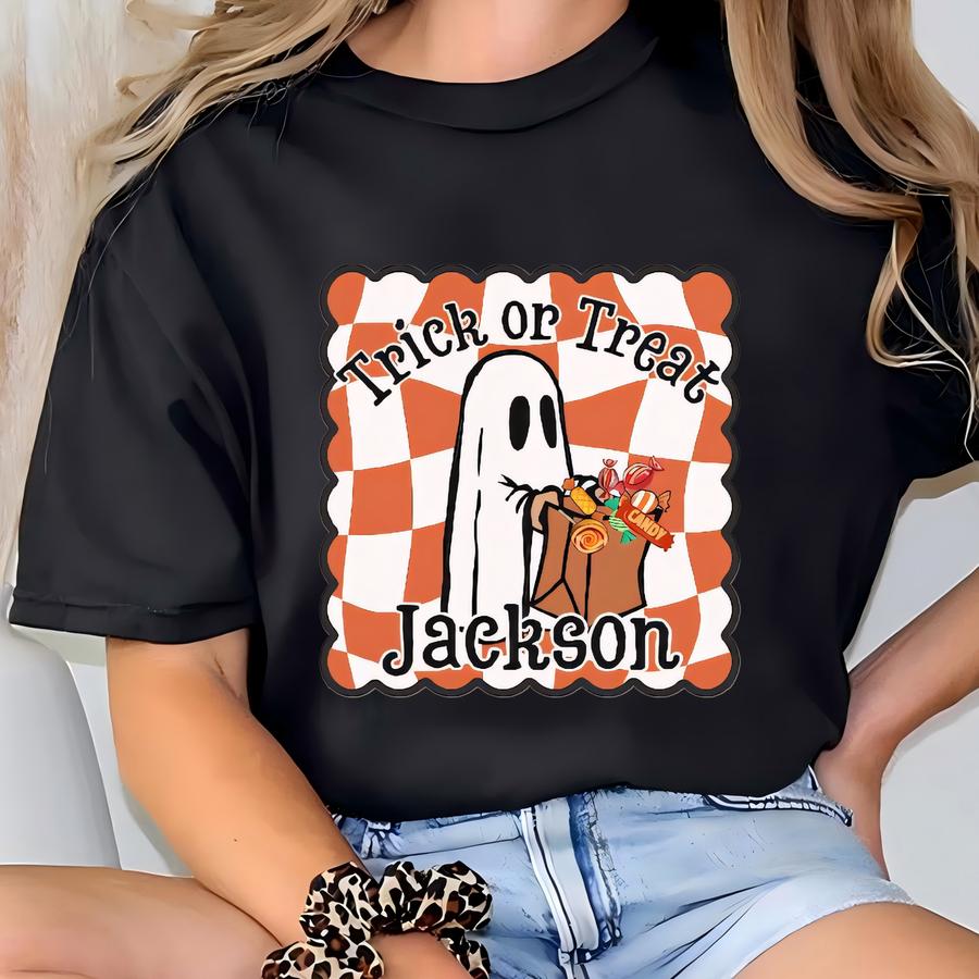Custom Tee | Eco-friendly Treat | Fall Festival Accessory| Personalized Canvas | Halloween Tote T-shirt