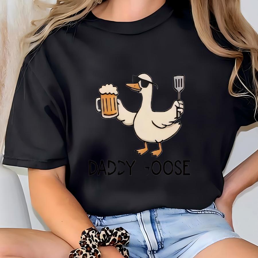 ® Daddy Goose Shirt Funny Dad Shirt From Daughter Goose Lover Shirt Fathers Day Gift Gift For New Dad Shirt For Dad T-shirt