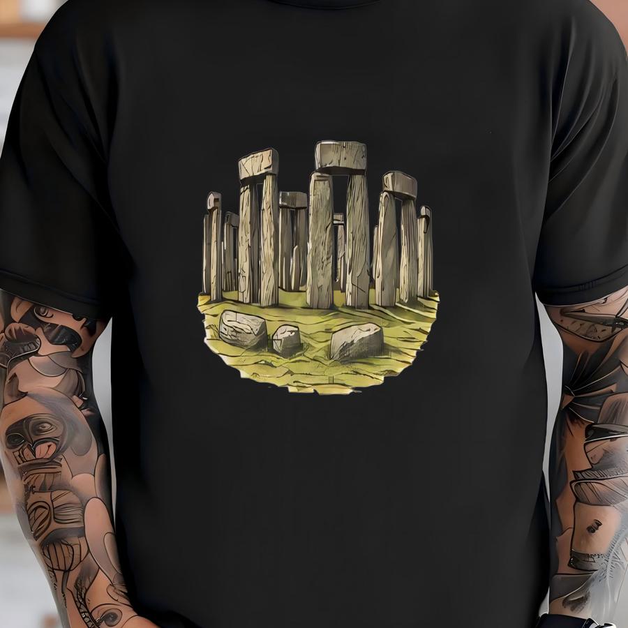 Stonehenge Hoodie, England Landmark Tee, Ancient History Shirt, Uk Travel Souvenir, Prehistoric Monument Graphic, British Heritage Gift T-shirt