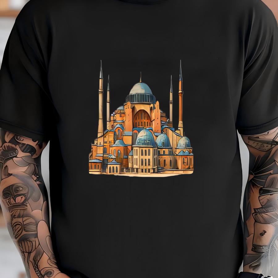 Hagia Sophia Hoodie, Istanbul Landmark Tee, Turkish Architecture Shirt, Byzantine Ottoman Graphic Turkey Souvenir Gift, Historic Travel Top T-shirt