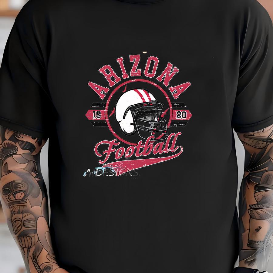 Arizona Retro Football 1920 Sweatshirt, Vintage Triangle Helmet Crewneck, Classic Game Day Sports Fan Sweater T-shirt