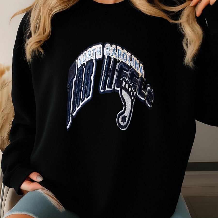 Vintage North Carolina Tar Heels Strapback Hat Cap Blue Unc Two Tone Ncaa Retro Sweatshirt