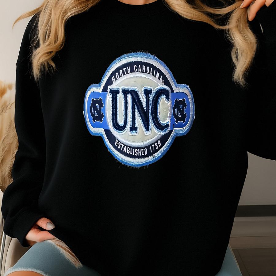Vtg North Carolina Tar Heels Strapback Hat Cap White Unc Est 1789 Ncaa Retro Sweatshirt