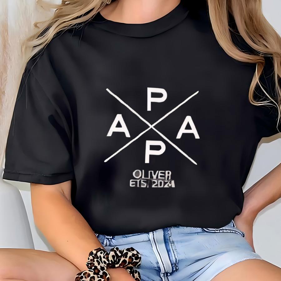 Custom Papa Shirt: Personalized Gift For Dad T-shirt