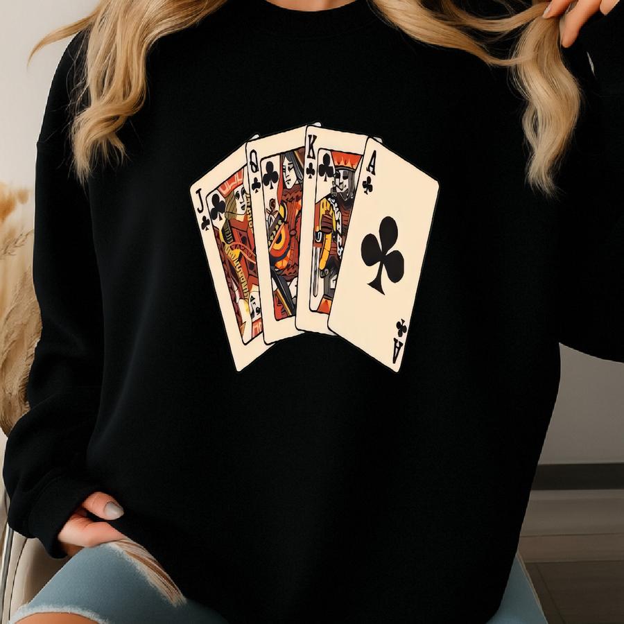 Card Sweatshirt, Deck Of Cards Gift, Casino Gambler Sweatshirts, Poker Cards Tee, Poker Expert Hoodie, I’m Probably Bluffing Sweatshirt Sweatshirt