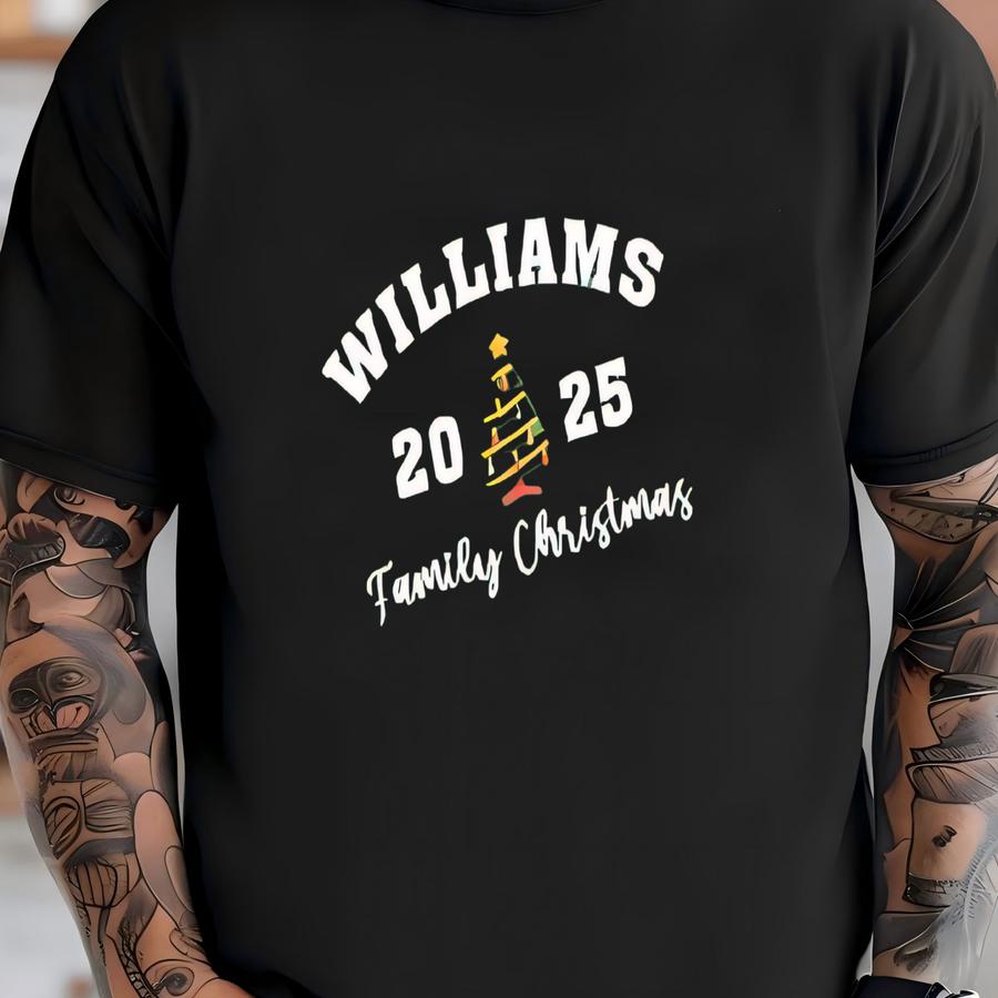 Custom Family Name Shirt: Personalized Xmas Gift T-shirt