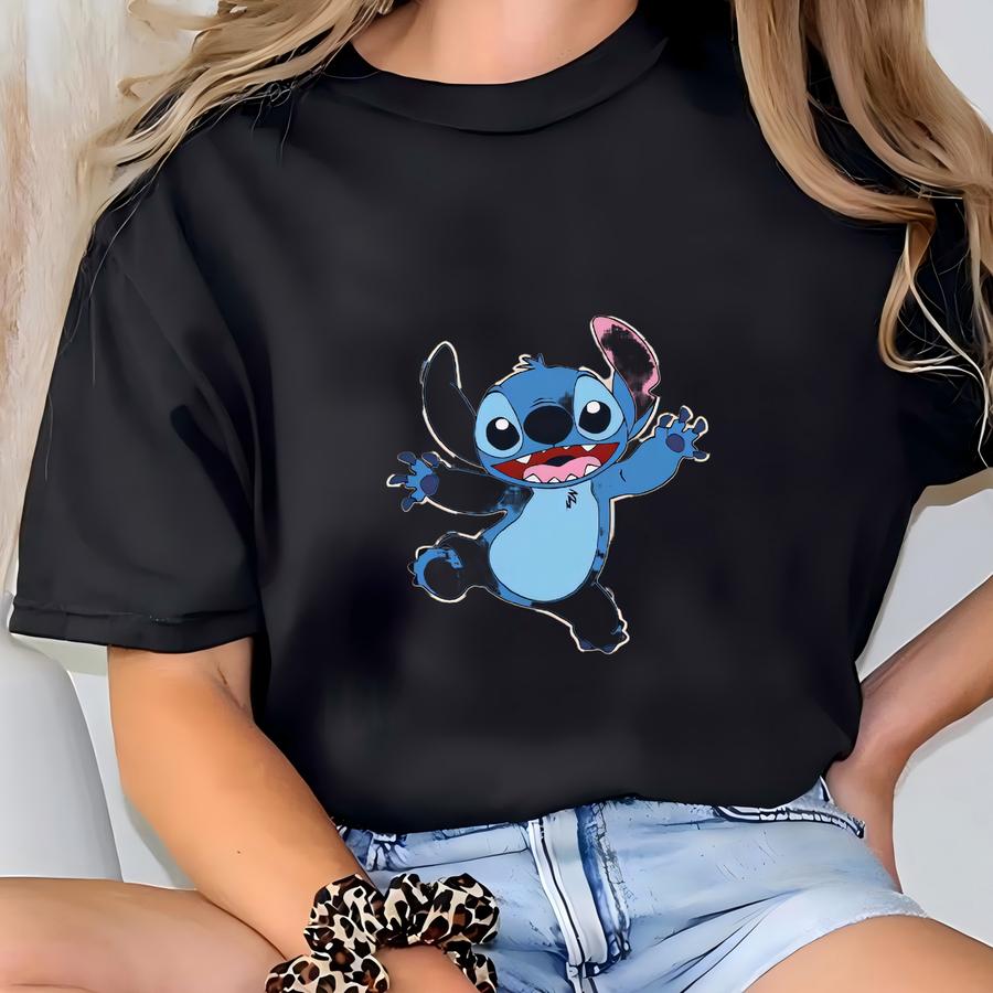 Retro Funny Stitch Stitch Family Stitch Land Stitch Ohana Stitch Graphic Tshirt For Women T-shirt