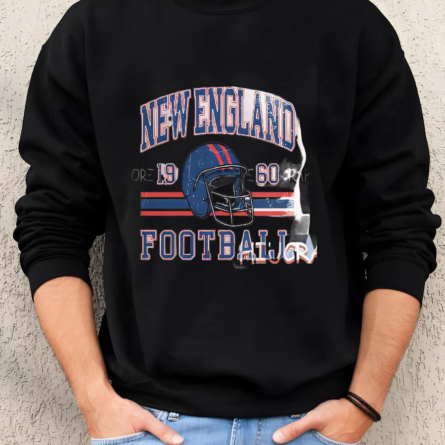 Vintage New England Football Toddler Shirt, New England Football Youth Tshirt, Custom Name Number Gift,retro Game Day Kids Tee Sweatshirt