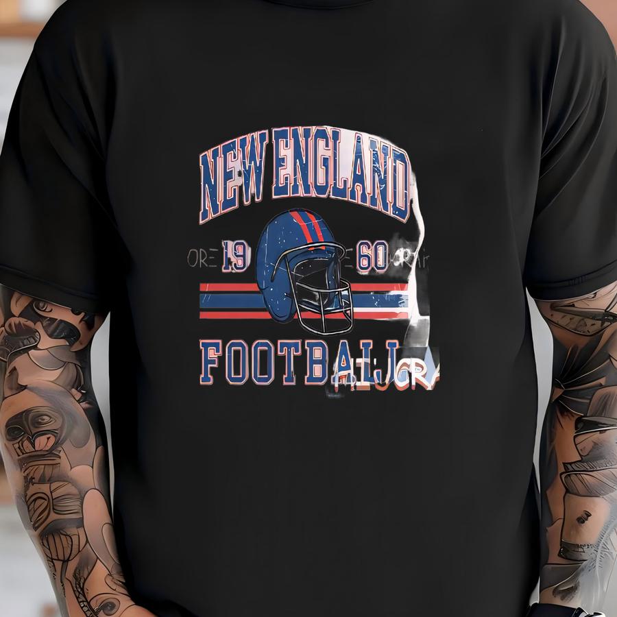 Vintage New England Football Toddler Shirt, New England Football Youth Tshirt, Custom Name Number Gift,retro Game Day Kids Tee T-shirt
