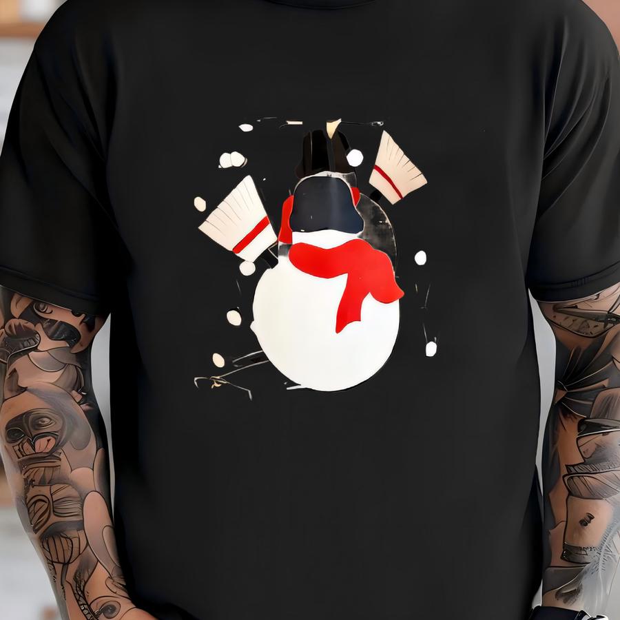 Vintage 6 Luminarc Snowman Clear Glass Coffee Cup Mug Winter Holiday Christmas T-shirt