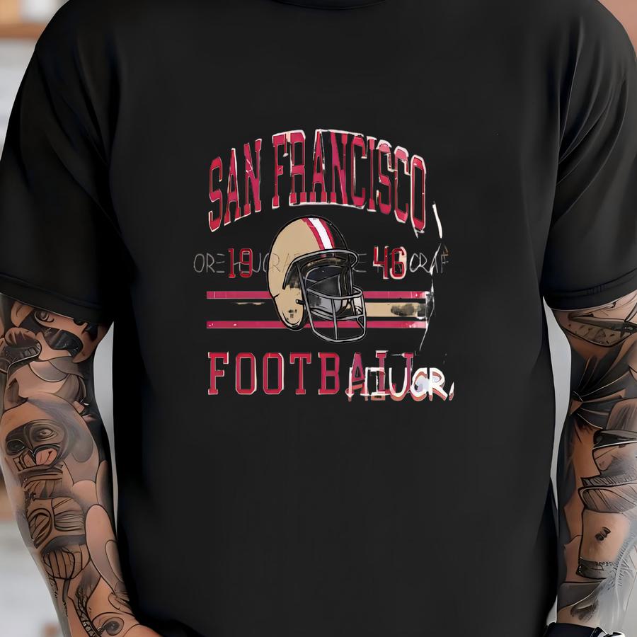 Vintage San Francisco Football Toddler Shirt, San Francisco Football Youth Tshirt, Custom Name Number Gift,retro Game Day Kids Tee T-shirt