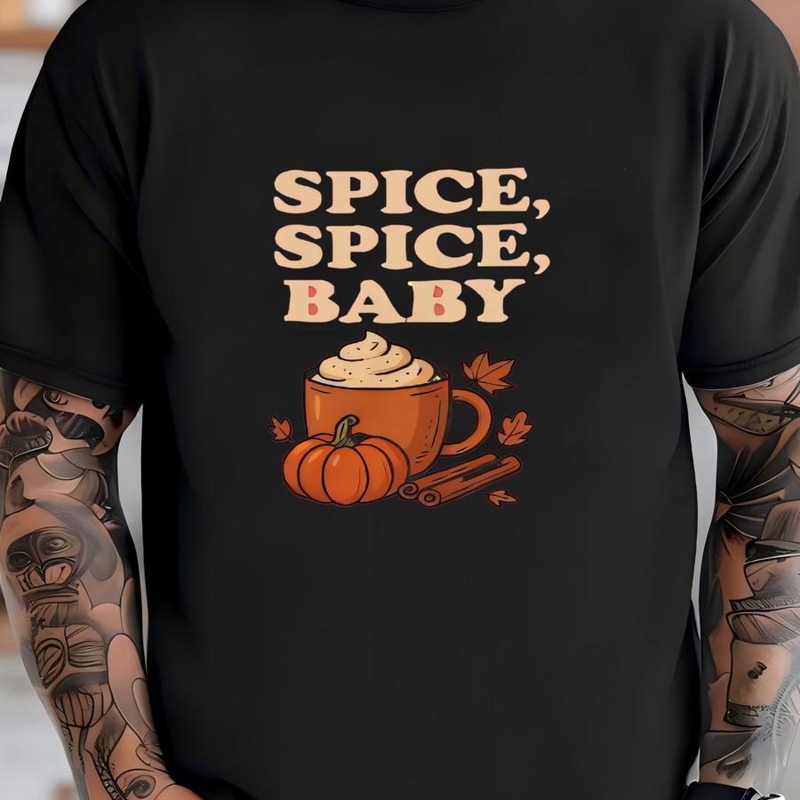 Autumn Spice Youth Tee: Soft Cotton Fall Apparel T-shirt