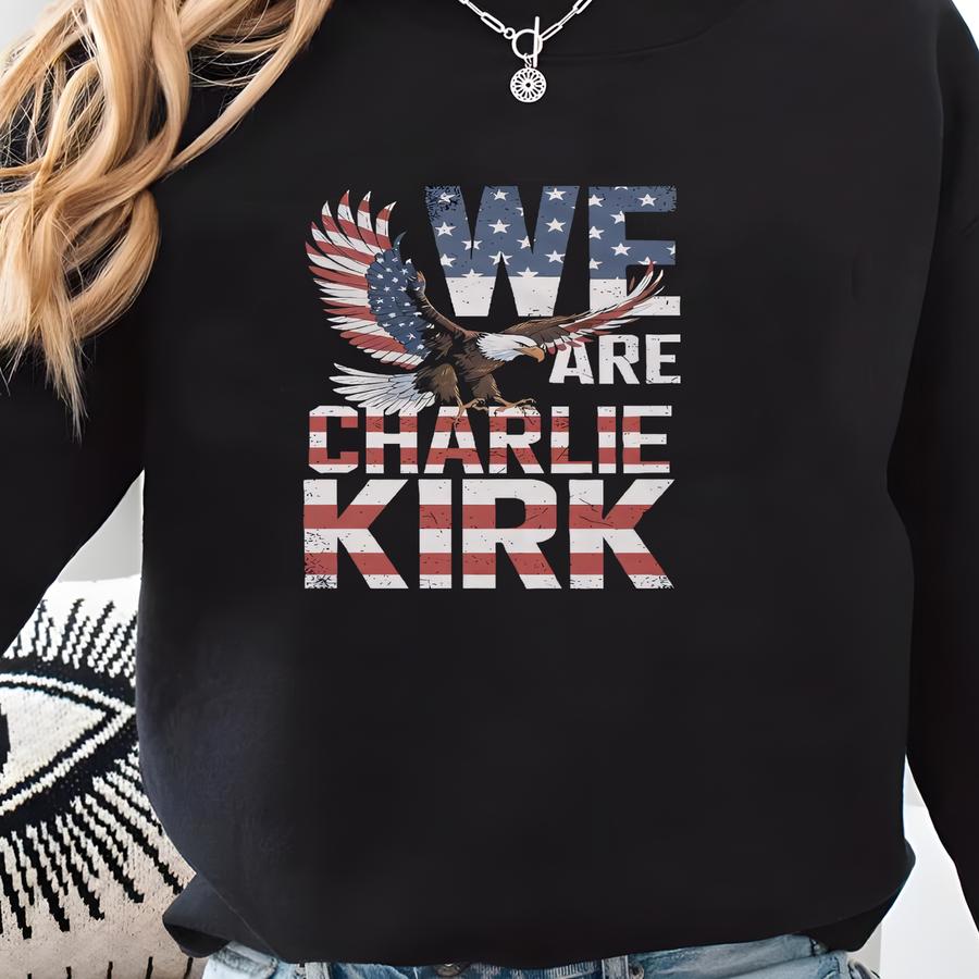 We Are Memorial Design Shirt, Patriotic Eagle Usa Flag Memorial Tribute Graphic Tee, American Hero Inspired Unisex T-shirt Sweatshirt