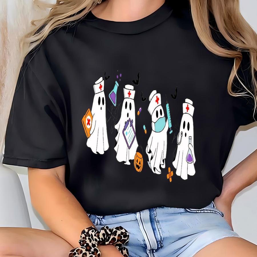 Halloween Nurse Sweatshirt, Halloween Nursing Sweatshirt, Cute Nurse Sweatshirt, Nursing Student Hoodie, Er Nurse Hoodie, Nurse Sweatshirt T-shirt